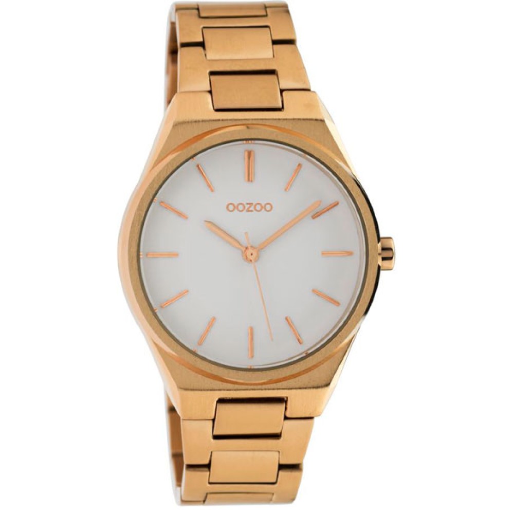 OOZOO Timepieces Rose Gold Stainless Steel Bracelet C10343