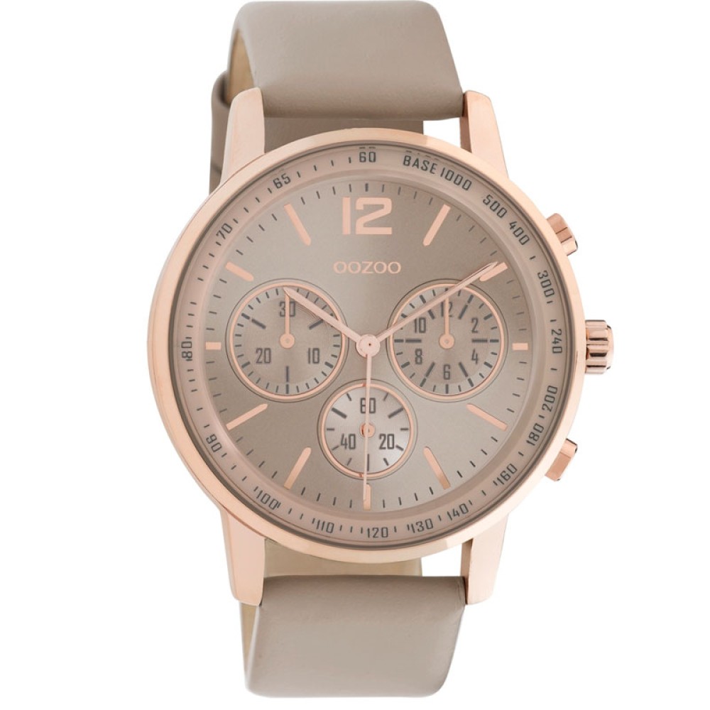 Ρολόι OOZOO Timepieces Brown Leather Strap C10811