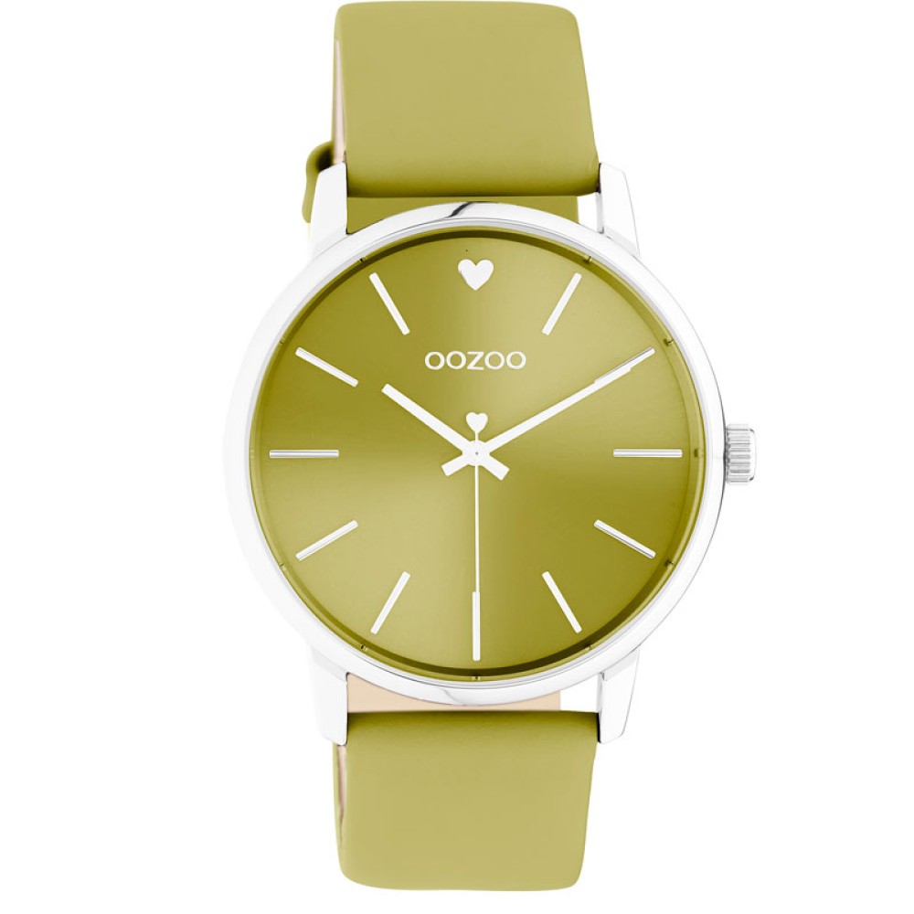 OOZOO TIMEPIECES Yellow Leather Strap C10986