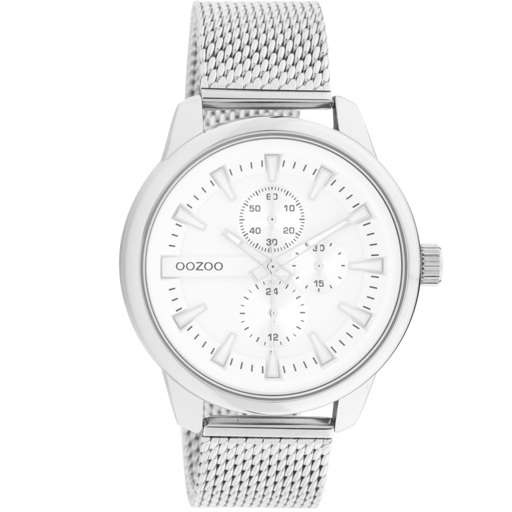 OOZOO Timepieces Silver Metallic Bracelet C11015