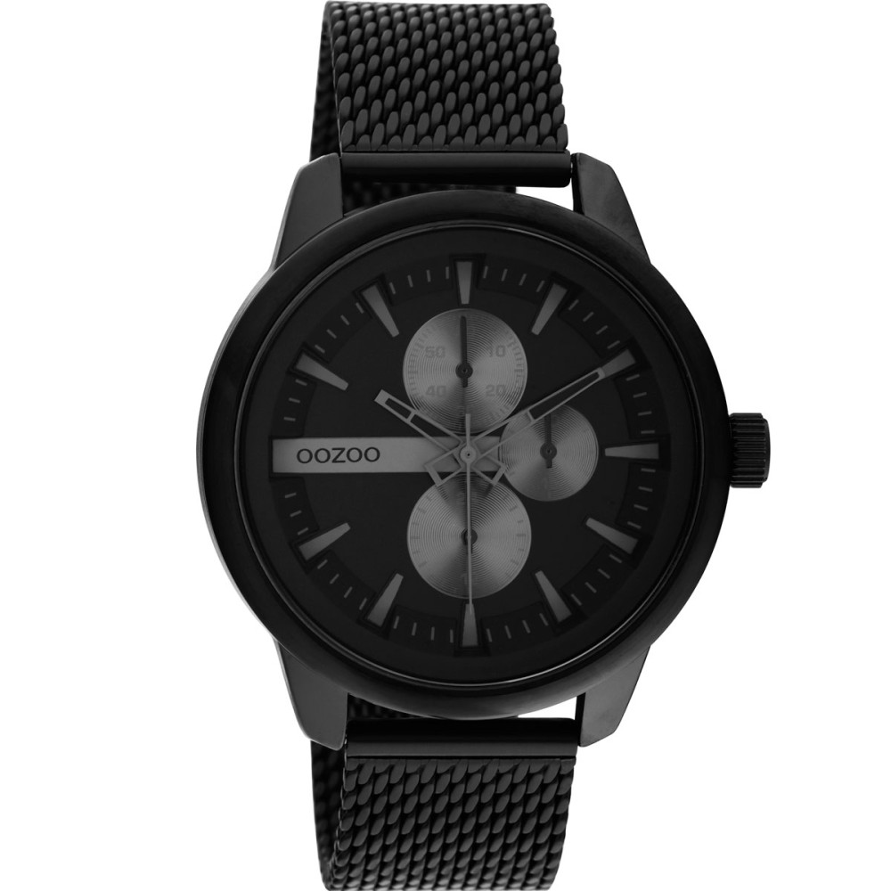 OOZOO Timepieces Black Metal Bracelet C11019