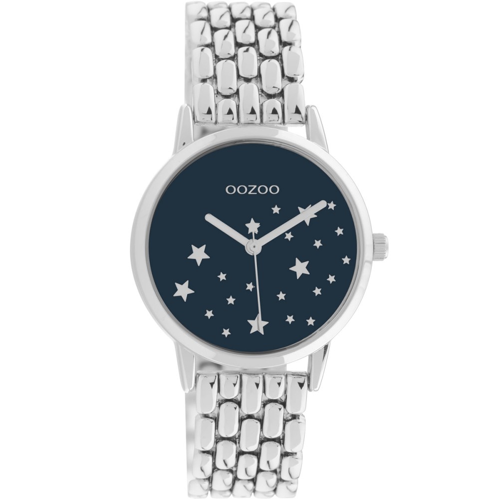 OOZOO Timepieces Silver Stainless Steel Bracelet C11026