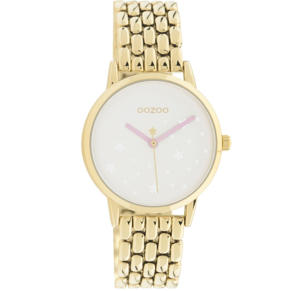 OOZOO Timepieces Gold Stainless Steel Bracelet C11027