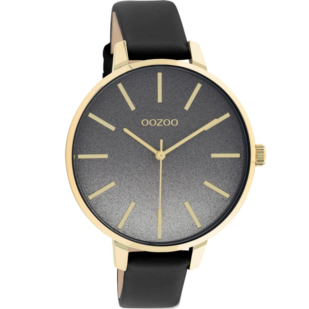 OOZOO Timepieces Black Leather Strap C11034