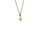 9kt Gold. Small cross on cord