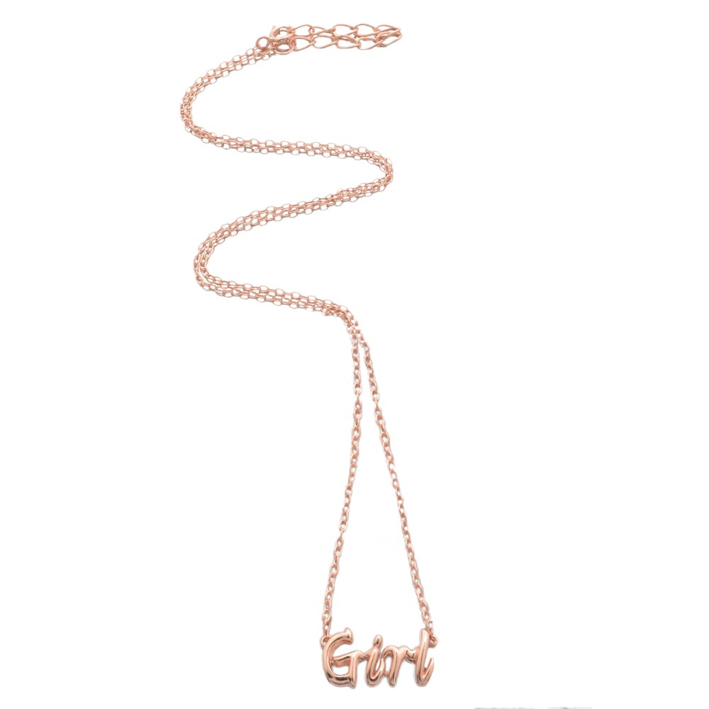 Sterling silver 925°.  Girl Script necklace