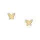Σκουλαρίκια στικ σχέδιο πεταλούδα από χρυσό 9 καρατίων.
