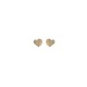 9kt Gold. Solid heart studs