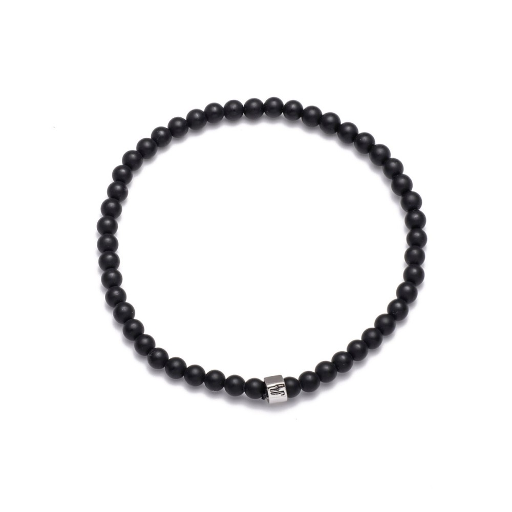 Black onyx bead bracelet