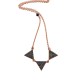 Gold 9ct. Triple triangle necklace