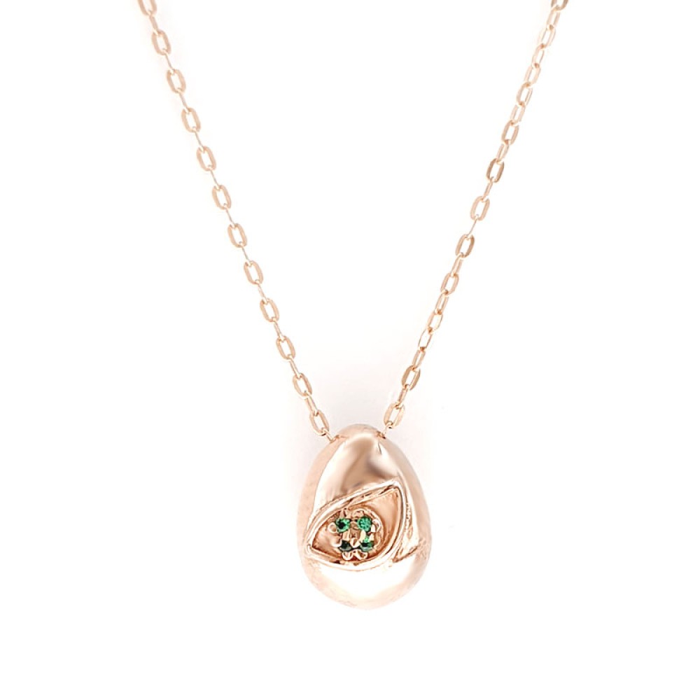 Sterling silver 925°. Egg shaped pendant