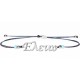 Sterling silver 925°.Elena name bracelet on cord