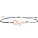 Sterling silver 925°.Olga name bracelet on cord