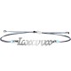 Sterling silver 925°.Ioanna name bracelet on cord