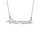 Sterling silver 925°.  Christina name necklace on chain
