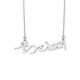 Sterling silver 925°. Aggeliki name necklace on chain
