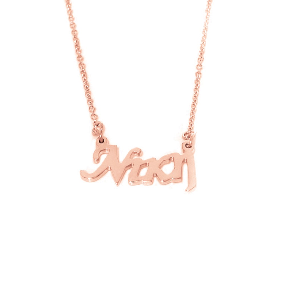 Sterling silver 925°.Niki name necklace on chain