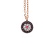 Sterling silver 925°. Round Mati necklace with CZ