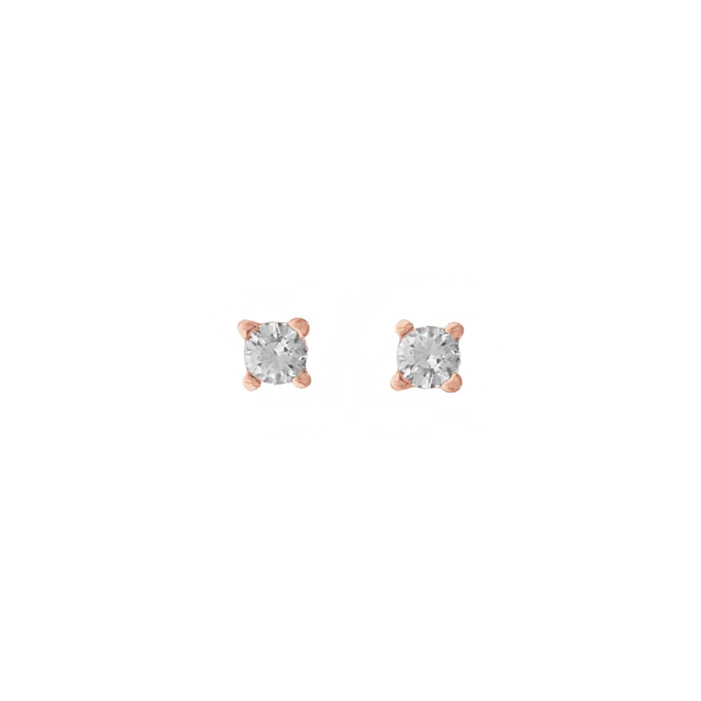 Sterling silver 925°. Soiltaire studs 3mm