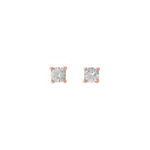 Sterling silver 925°. Soiltaire studs 4mm