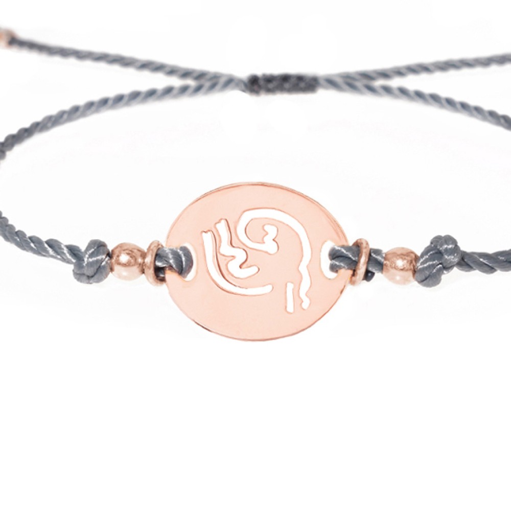 Sterling silver 925°. Aries disc bracelet