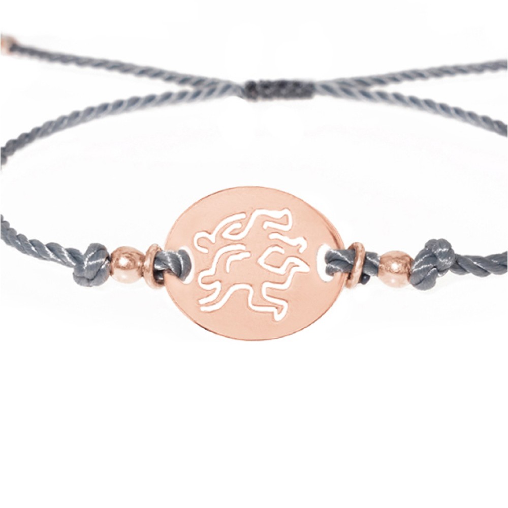 Sterling silver 925°. Gemini disc bracelet