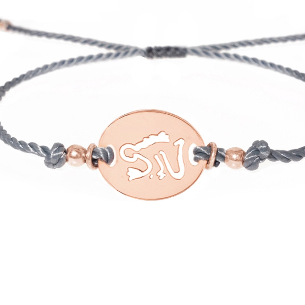 Sterling silver 925°. Virgo disc bracelet