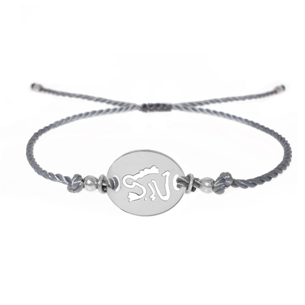 Sterling silver 925°. Virgo disc bracelet