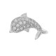 Sterling silver 925°. Dolphin studs