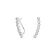Sterling silver 925°. Curved earcuffs earrings