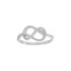 Sterling silver 925°.  Knotted band