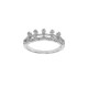 Sterling silver 925°.  Crown in white CZ