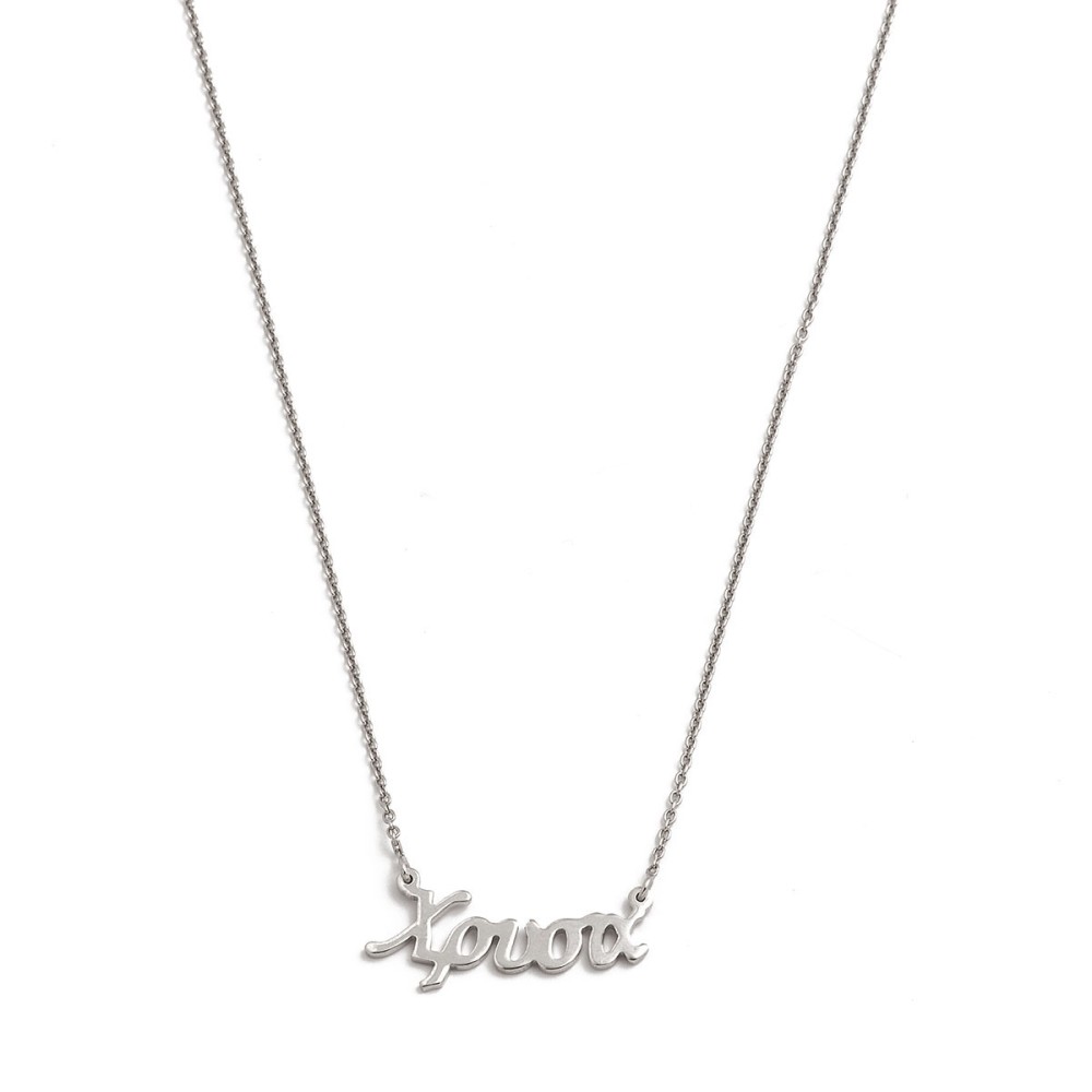 Sterling silver 925°.Chrisa name necklace on chain
