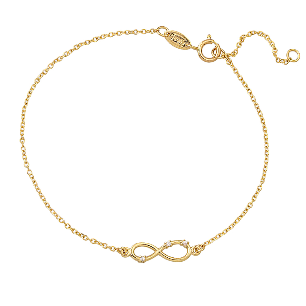 Gold 9ct. . Infinity on chain