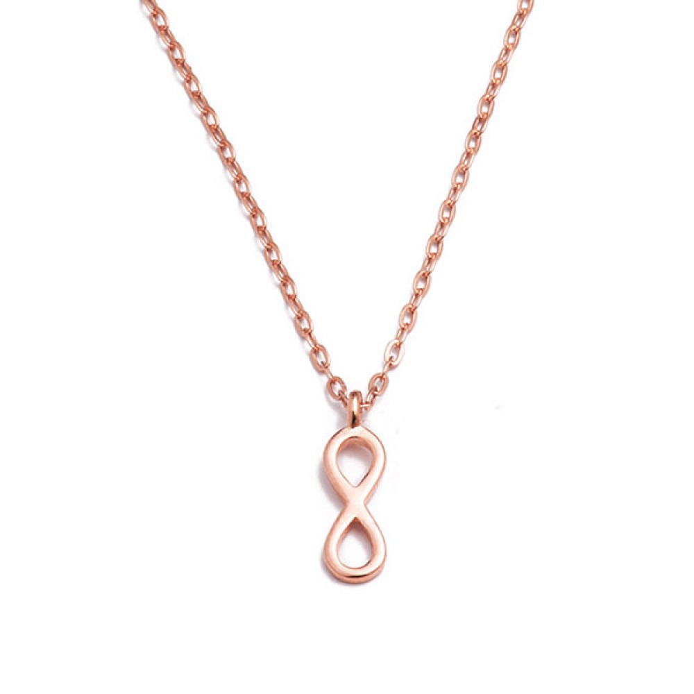 Sterling silver 925°. Infinity on chain