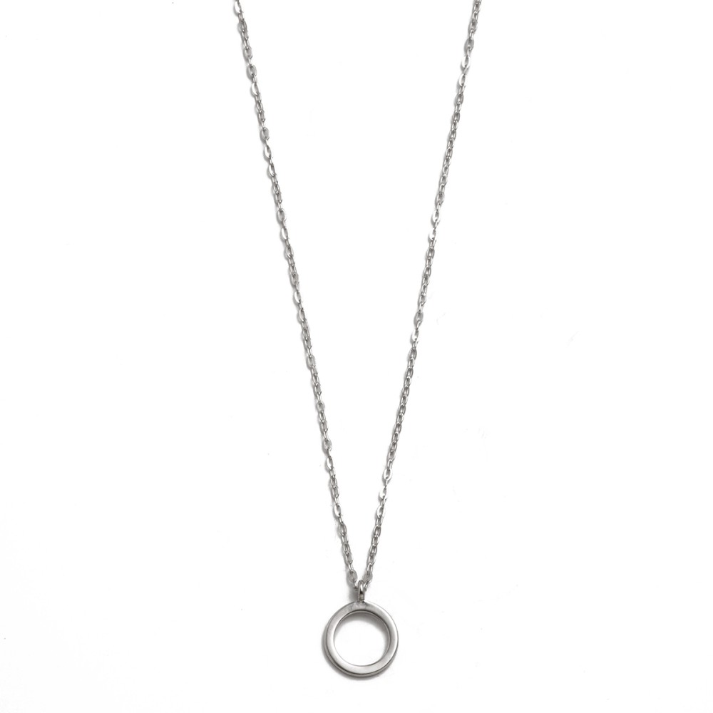 Sterling silver 925°. Open circle on chain