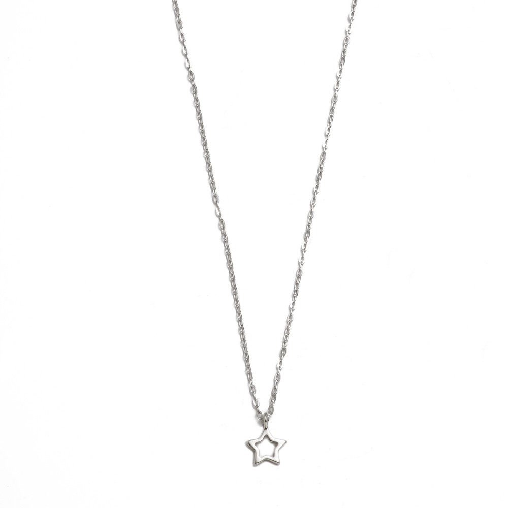 Sterling silver 925°. Open star on chain