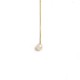 9kt Gold. Y necklace with pearl
