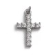 Sterling silver 925°.  Cubic zirconia cross