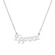 Sterling silver 925°.Errika name necklace on chain