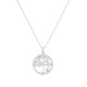 Sterling Silver Tree of Life Rhodium