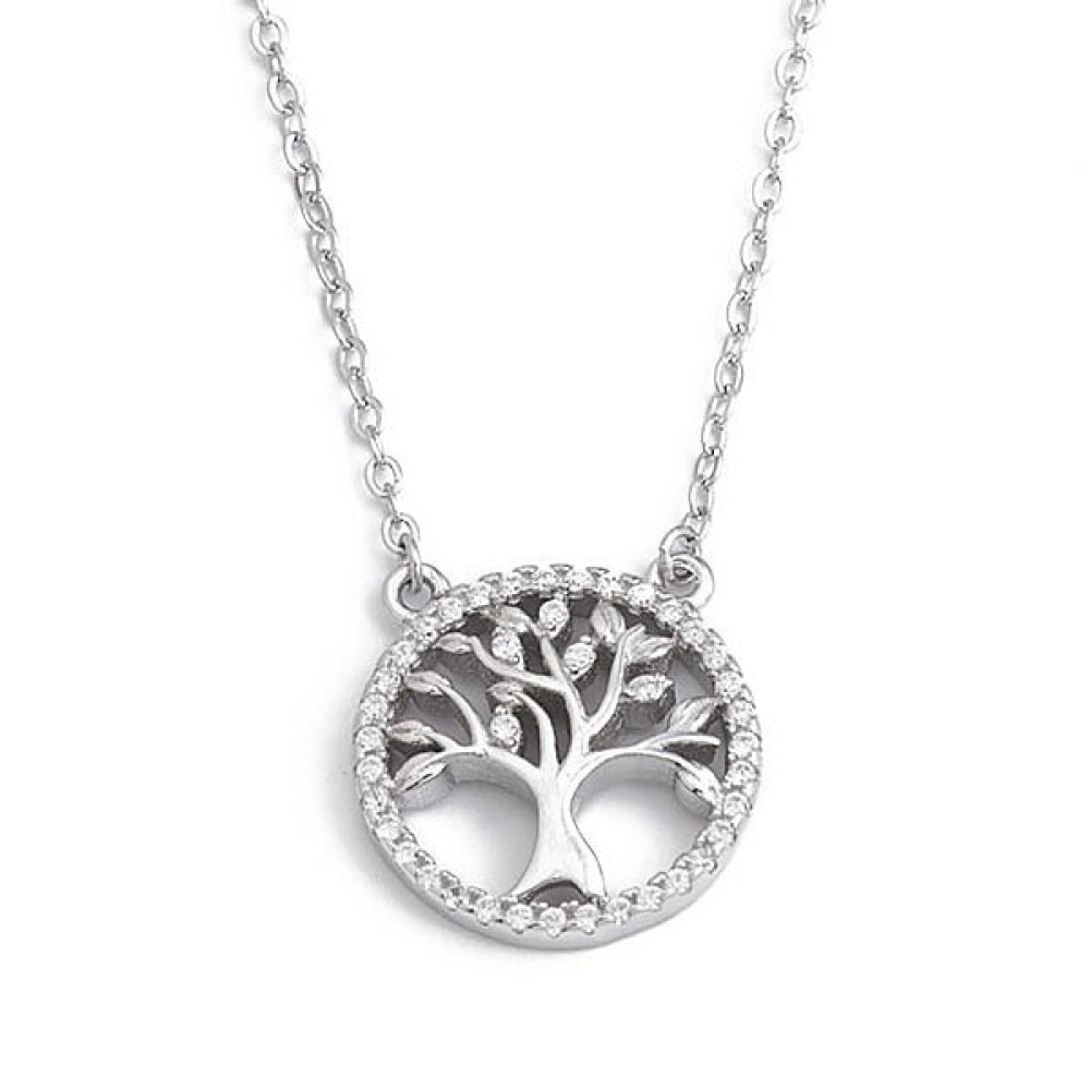 Sterling silver 925°. Tree of Life pendant on chain