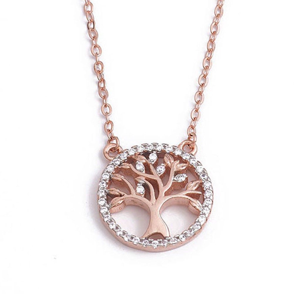 Sterling silver 925°. Tree of Life pendant necklace