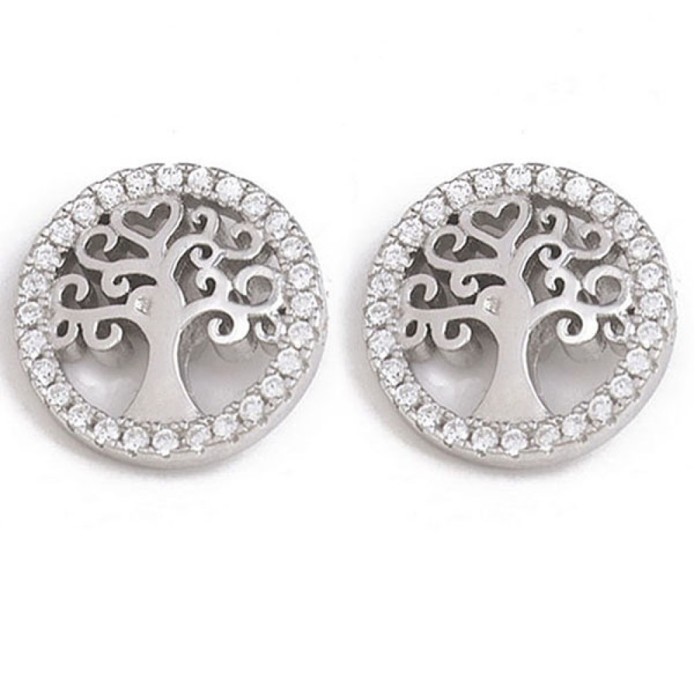 Sterling silver 925°. Tree of Life earrings