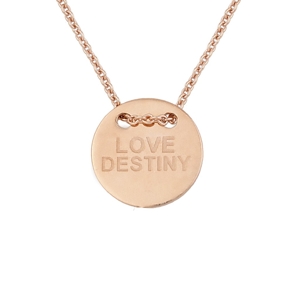Sterling silver 925°. Love Destiny button necklace
