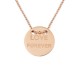 Sterling silver 925°. Love Forever button necklace