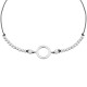 Sterling silver 925°.  Open circle and beads on cord