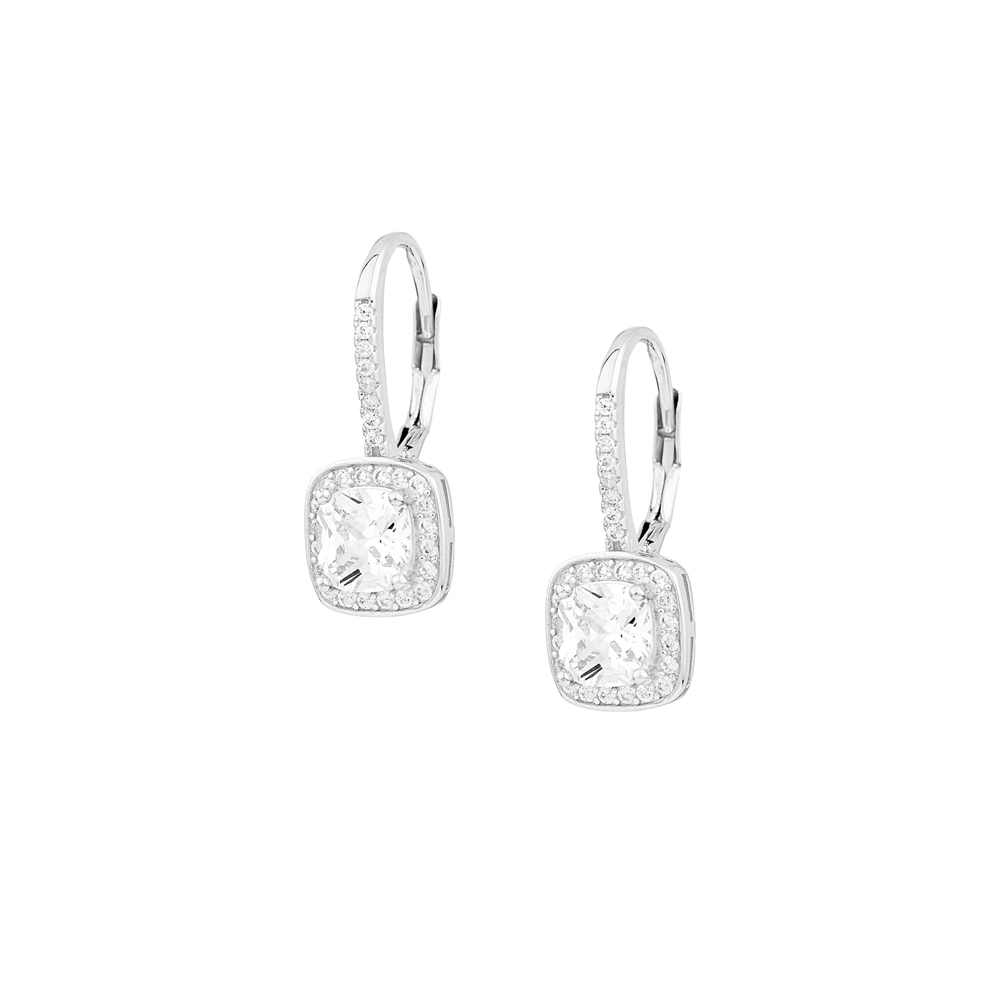 Sterling silver 925°. Cubic Zirconia drop earrings