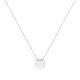 Sterling silver 925°. Button disc necklace