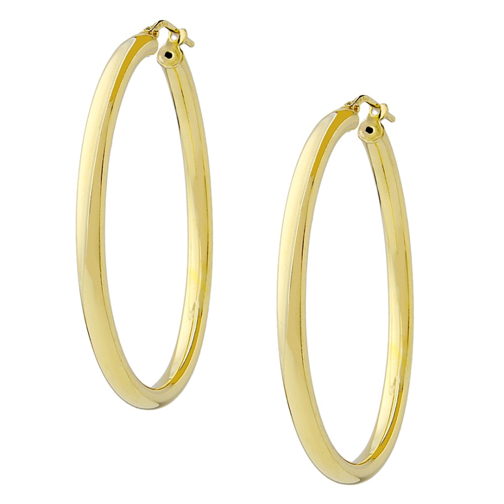 Sterling silver 925°. Classic hoops